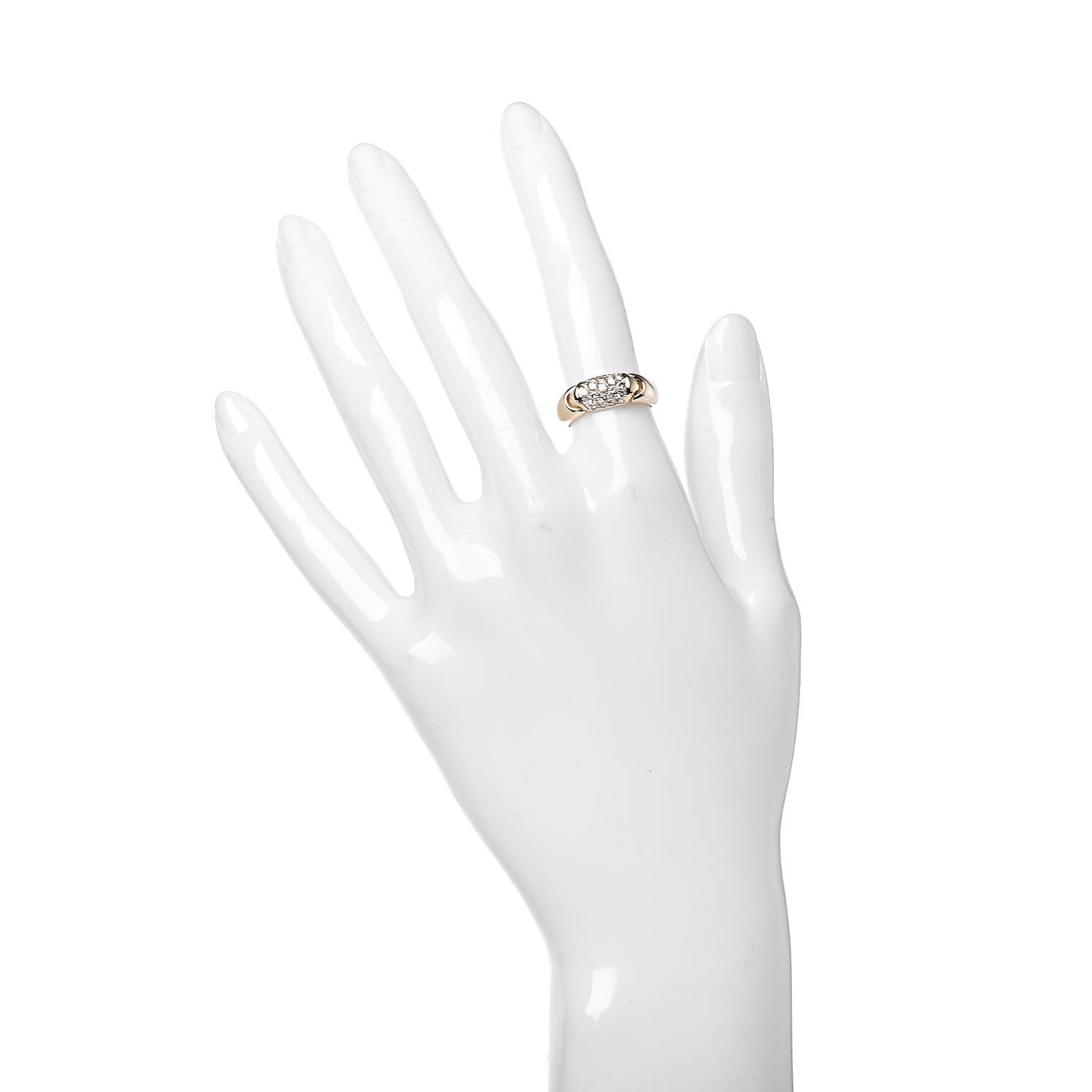 18K Yellow Gold Diamond Band Ring 49 5