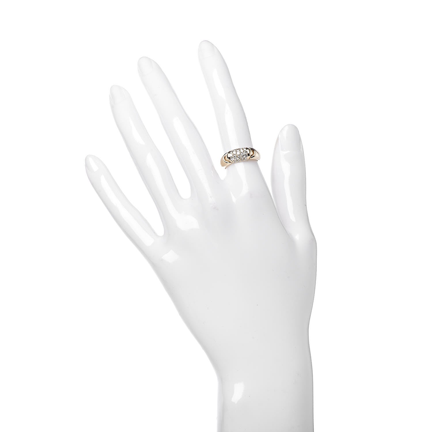 Bulgari 18K Yellow Gold Diamond Band Ring 49 5 2 of 5
