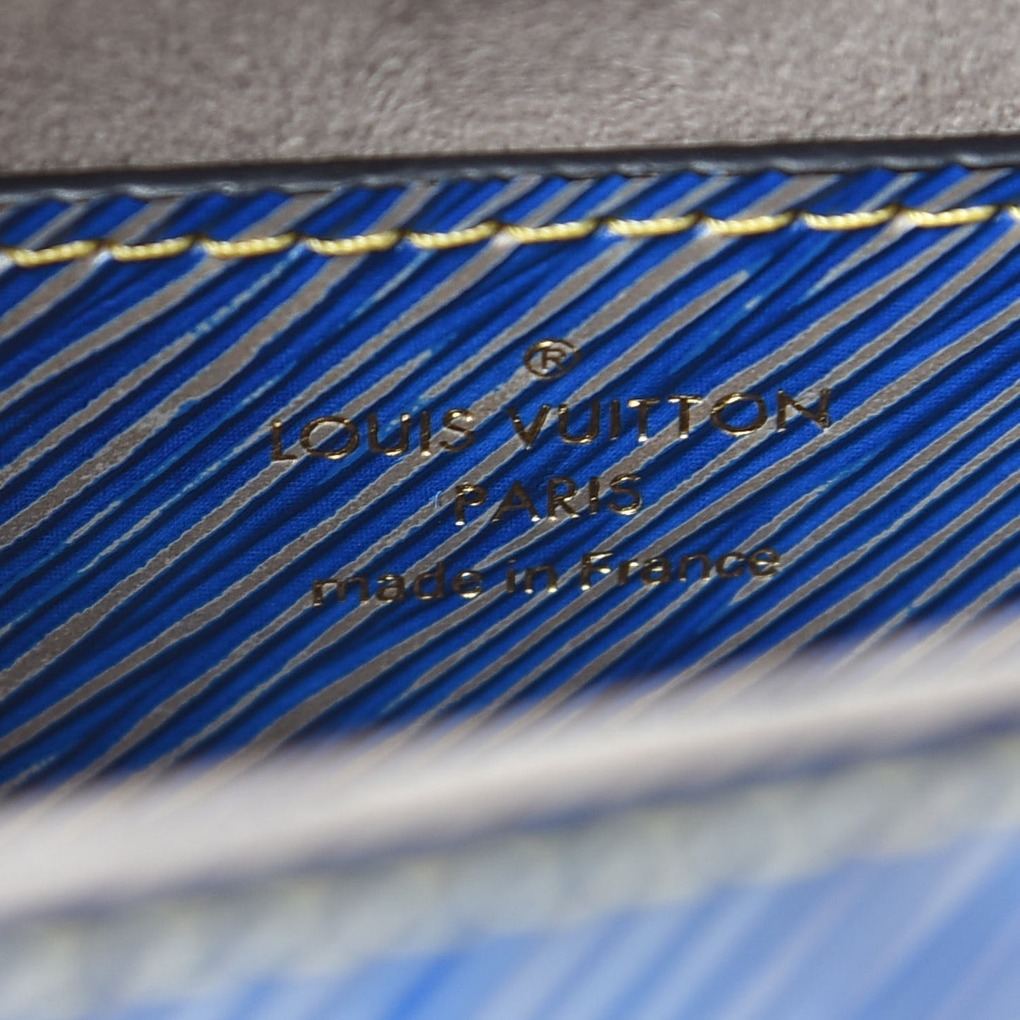 Epi Twist Shoulder Bag MM Denim Light