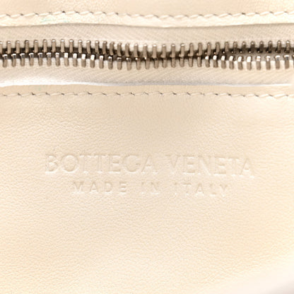 Bottega Veneta Lambskin Maxi Intrecciato Cassette Crossbody Bag White 6 of 9