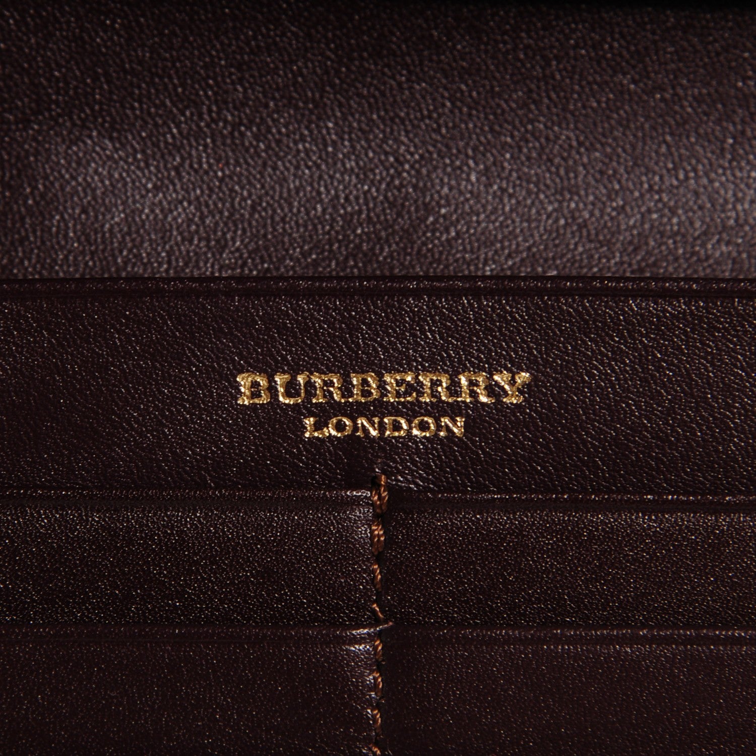 Burberry Haymarket Check Continental Wallet Chocolate 6 of 8