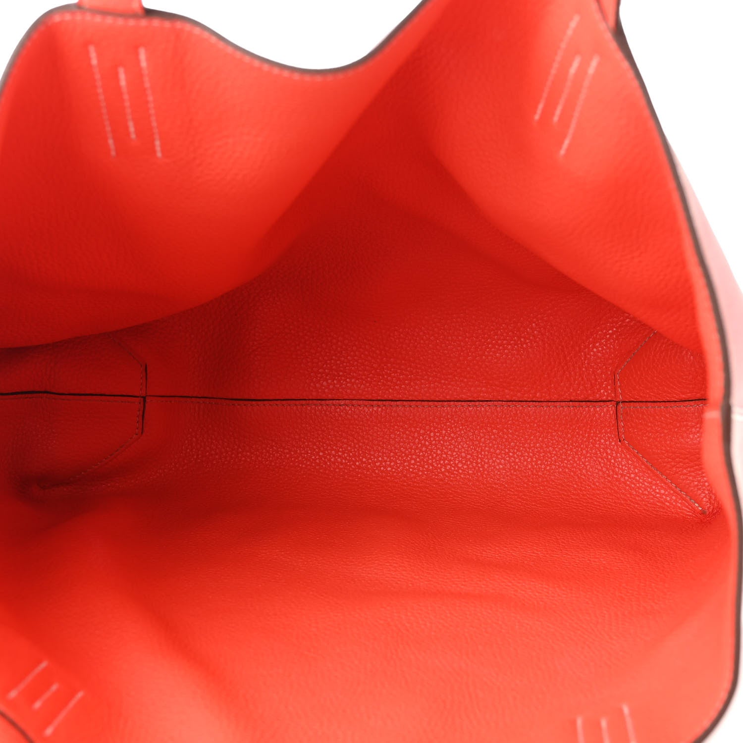Hermes Taurillon Clemence Double Sens Reversible Tote Sanguine Rose Jaipur 8 of 14