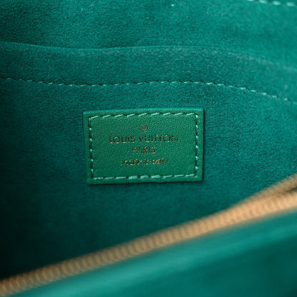 Louis Vuitton Calfskin New Wave Chain Bag MM NM Emerald 6 of 9