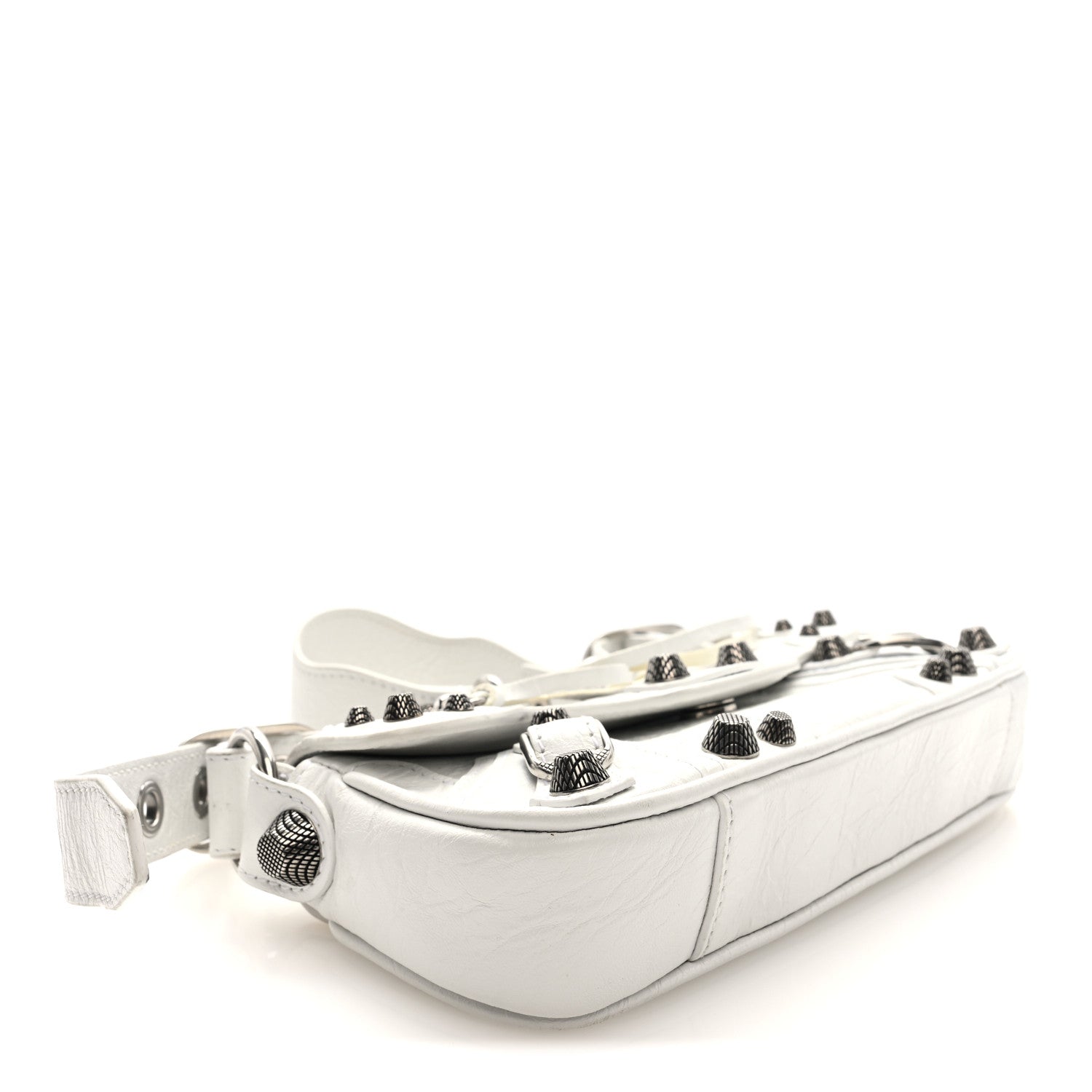 Balenciaga Agneau Arena Le Cagole Sling Bag XS Optic White 4 of 9