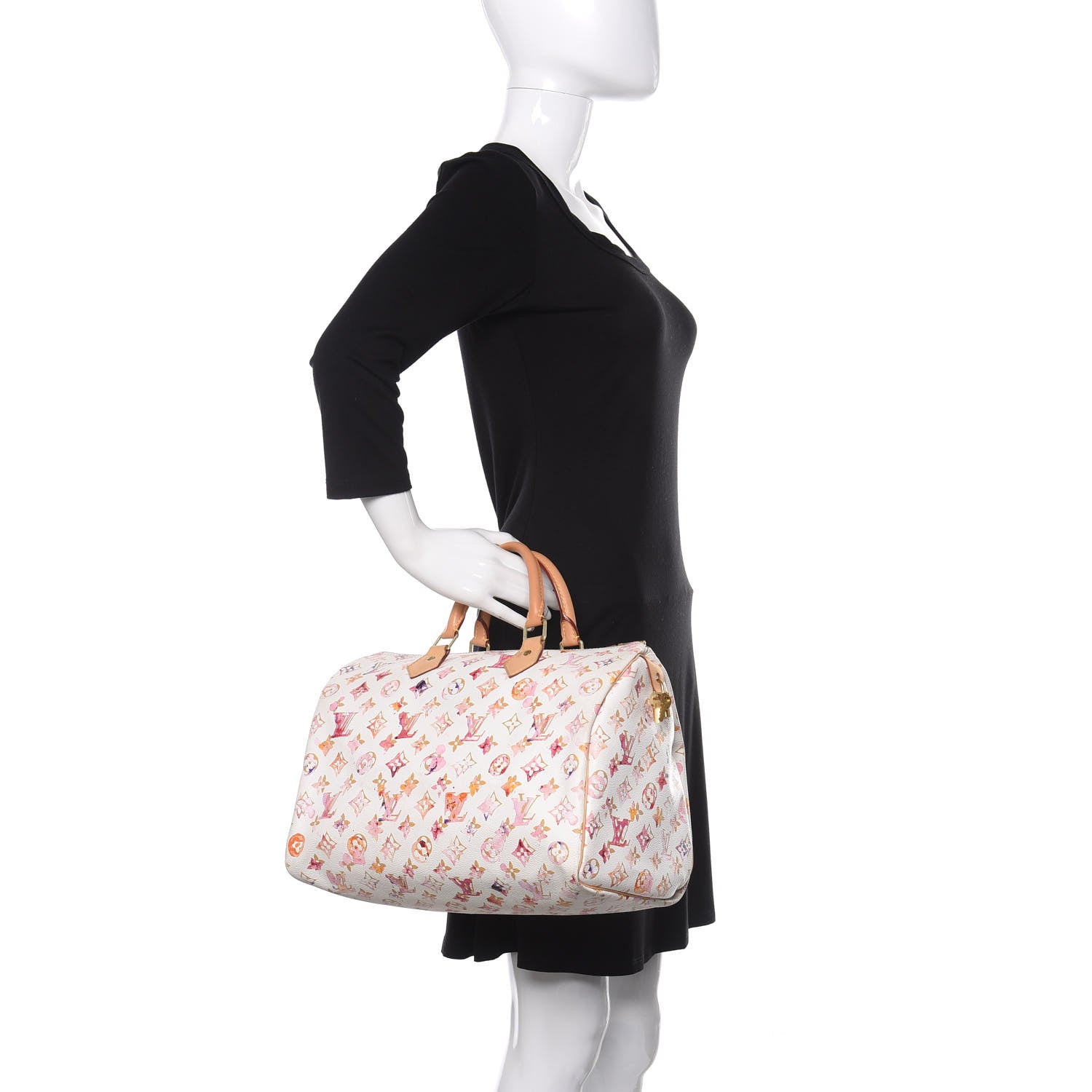 Louis Vuitton Watercolor Aquarelle Speedy 35 White 2 of 15