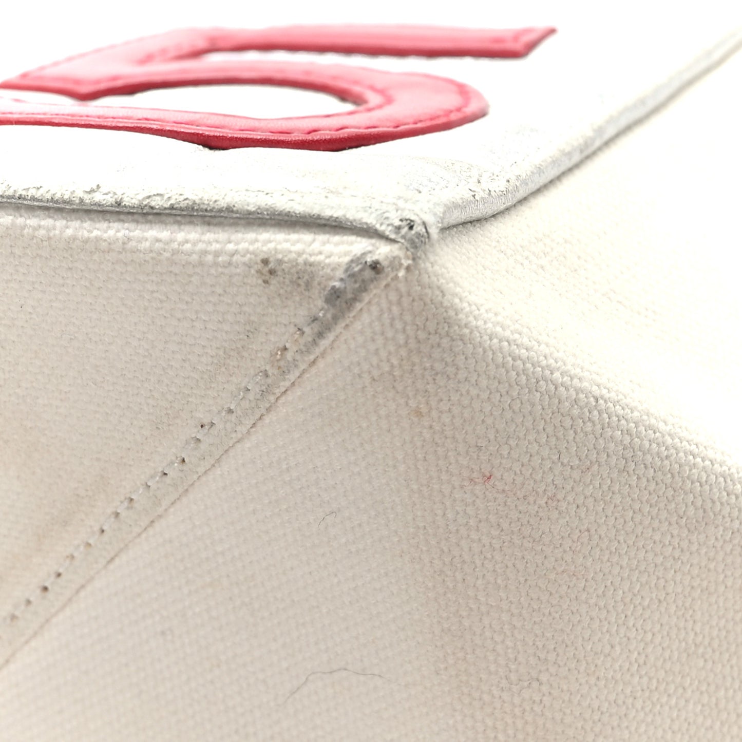 Canvas Foil N°5 Shopping Tote Beige