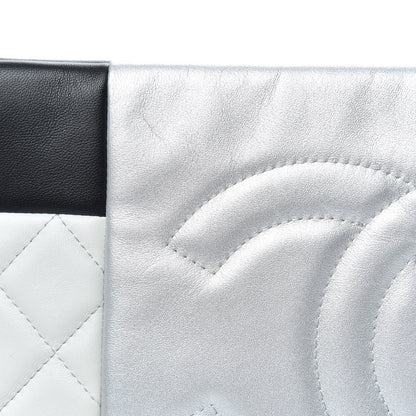 Chanel Lambskin Patchwork Medium Cosmetic Case Multicolor Silver 8 of 8