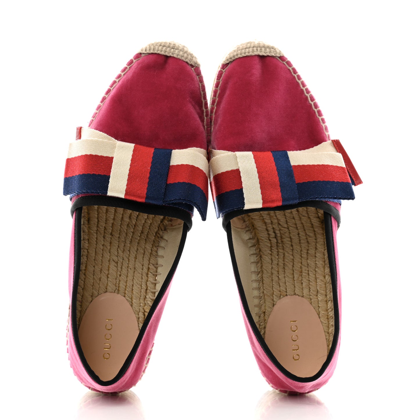 Velvet Sylvie Web Platform Espadrilles 38.5 Light Raspberry Rose
