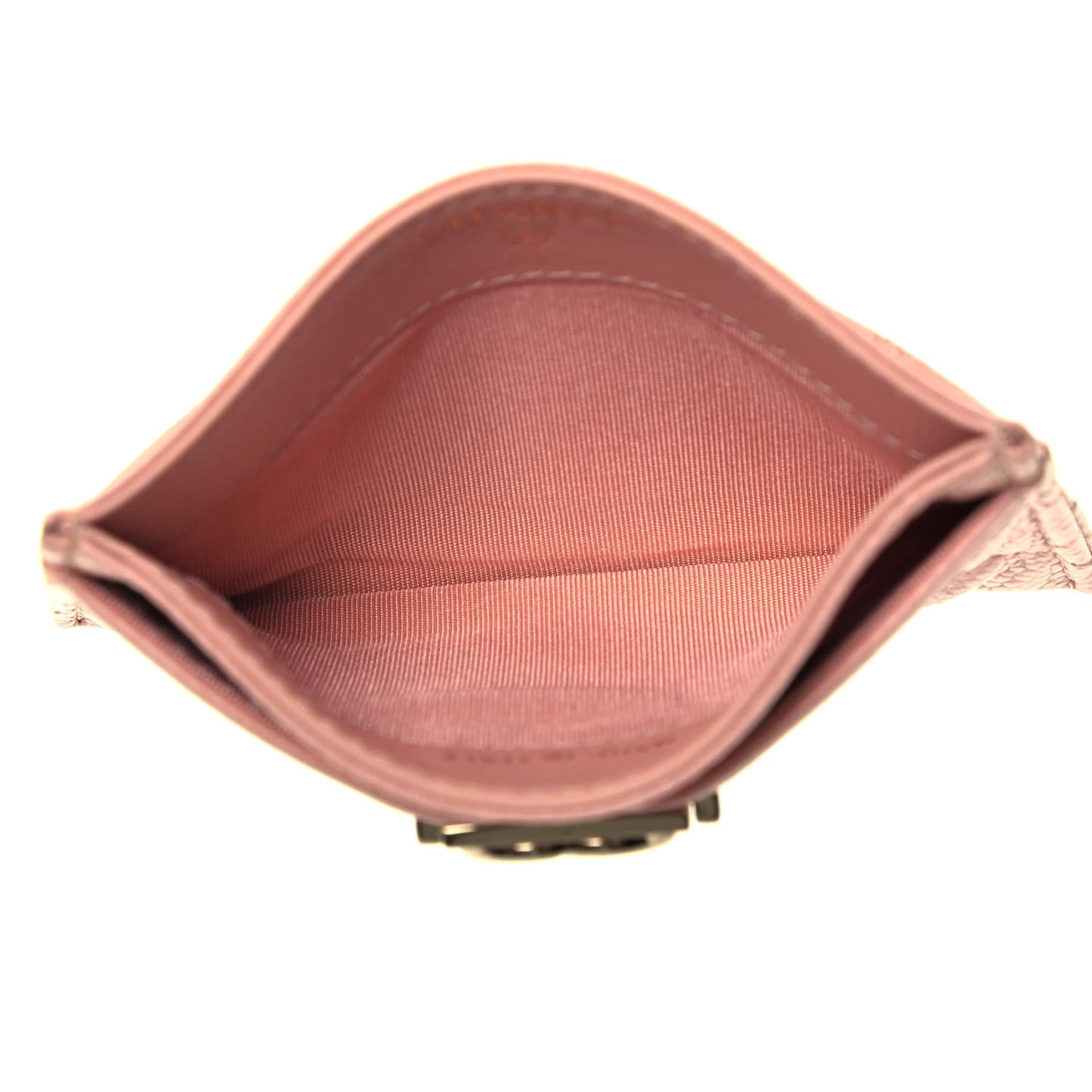 Caviar Quilted Boy Card Holder Light Pink
