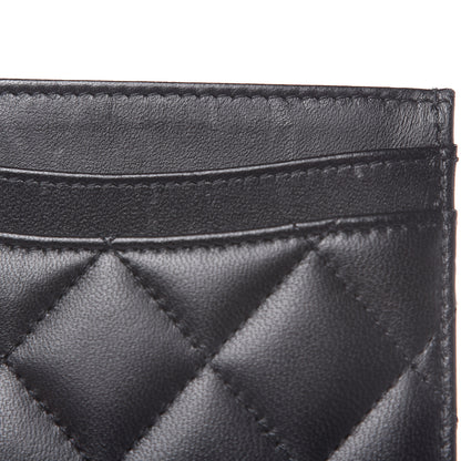 Chanel Lambskin Quilted Card Holder Black 10 of 11