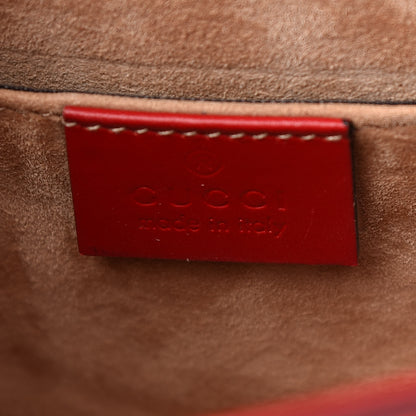 Gucci Calfskin Mini Sylvie Top Handle Bag Hibiscus Red 6 of 9