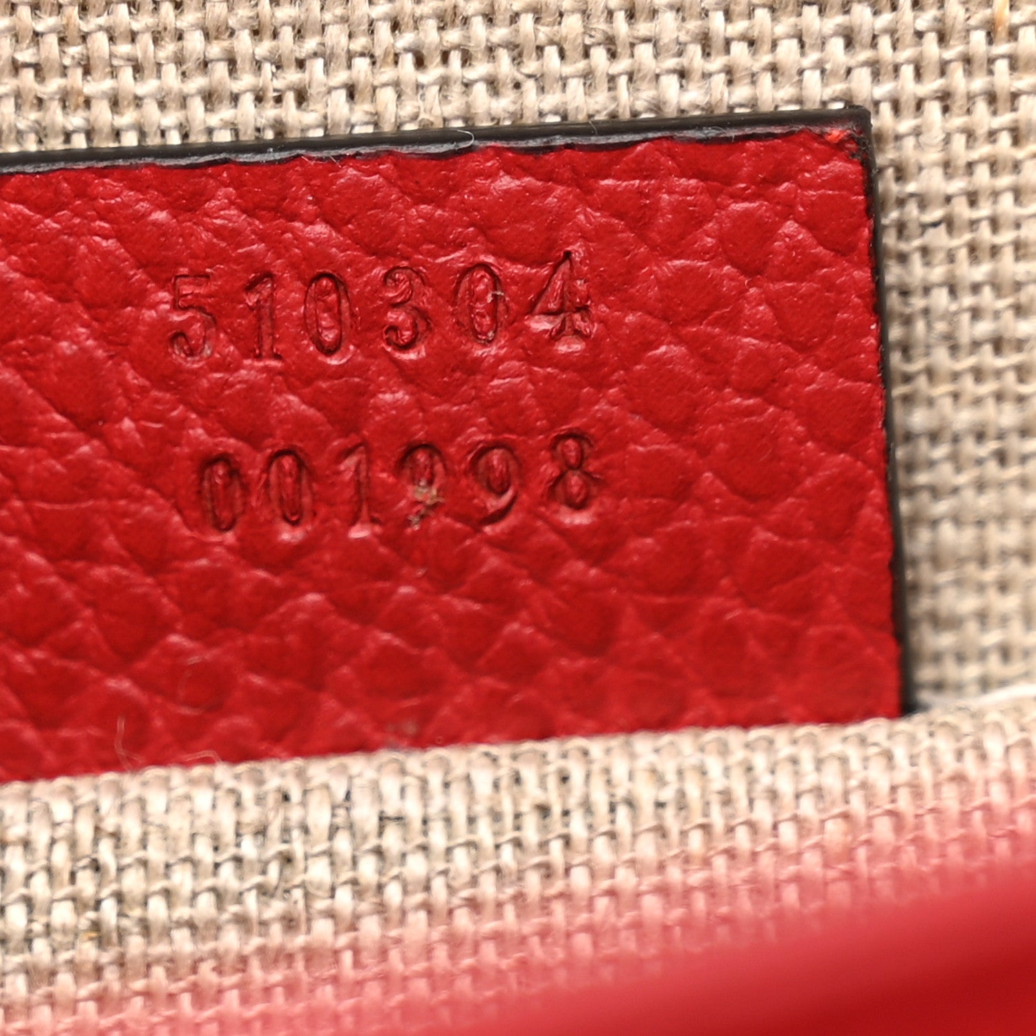 Gucci Dollar Calfskin Small Interlocking G Shoulder Bag Red 7 of 11