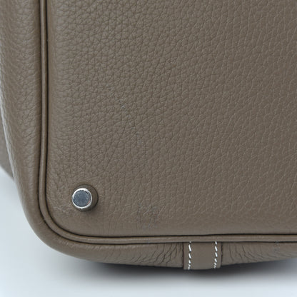 Hermes Taurillon Clemence Picotin Lock 18 PM Etoupe 10 of 11