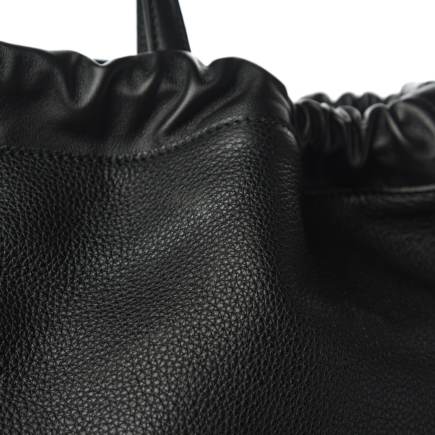 Gucci Calfskin Logo Drawstring Backpack Black 8 of 12