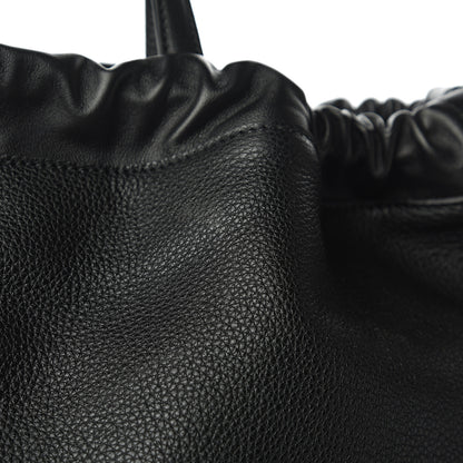 Gucci Calfskin Logo Drawstring Backpack Black 8 of 12