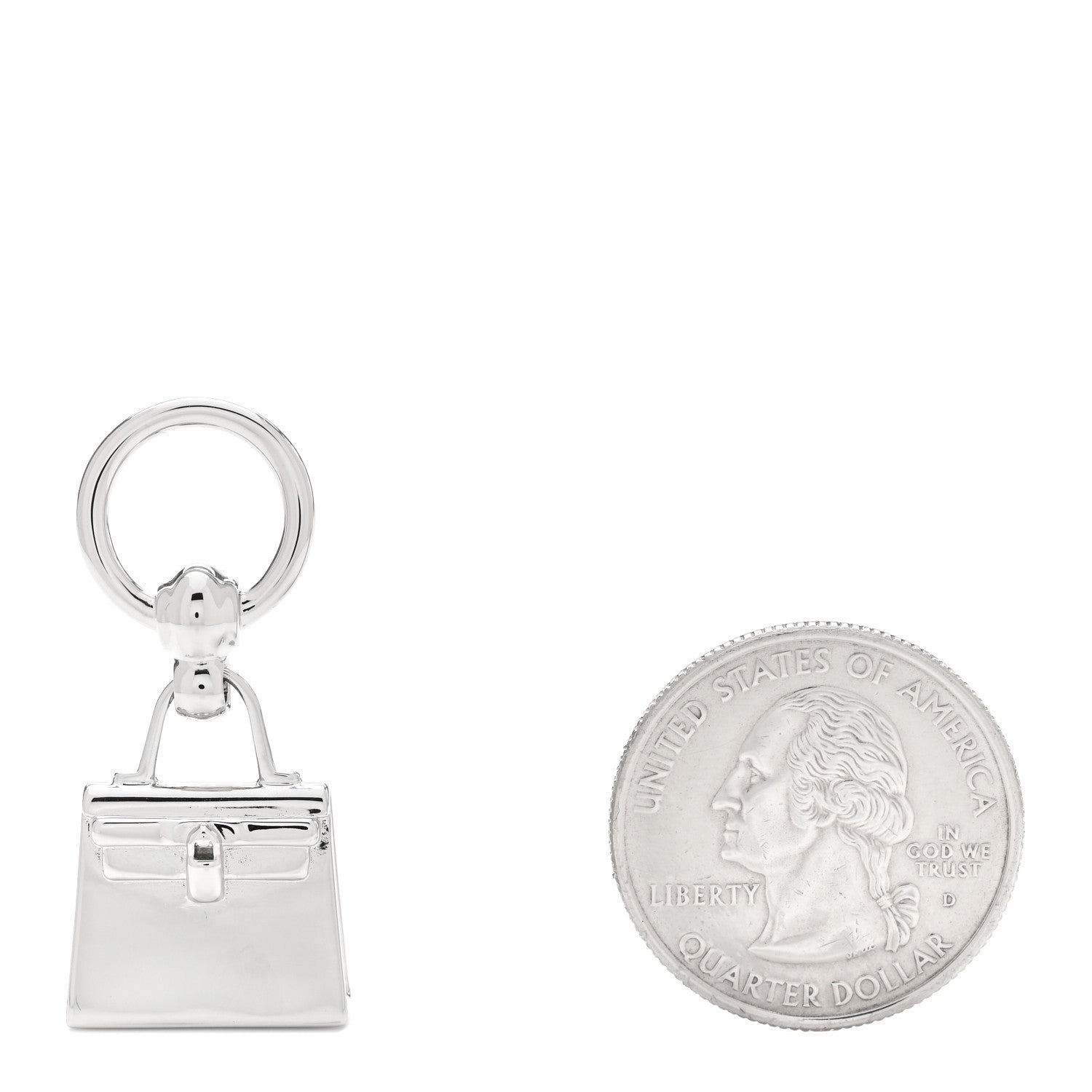 Hermes Palladium Mini Kelly Twilly Ring 2 of 5