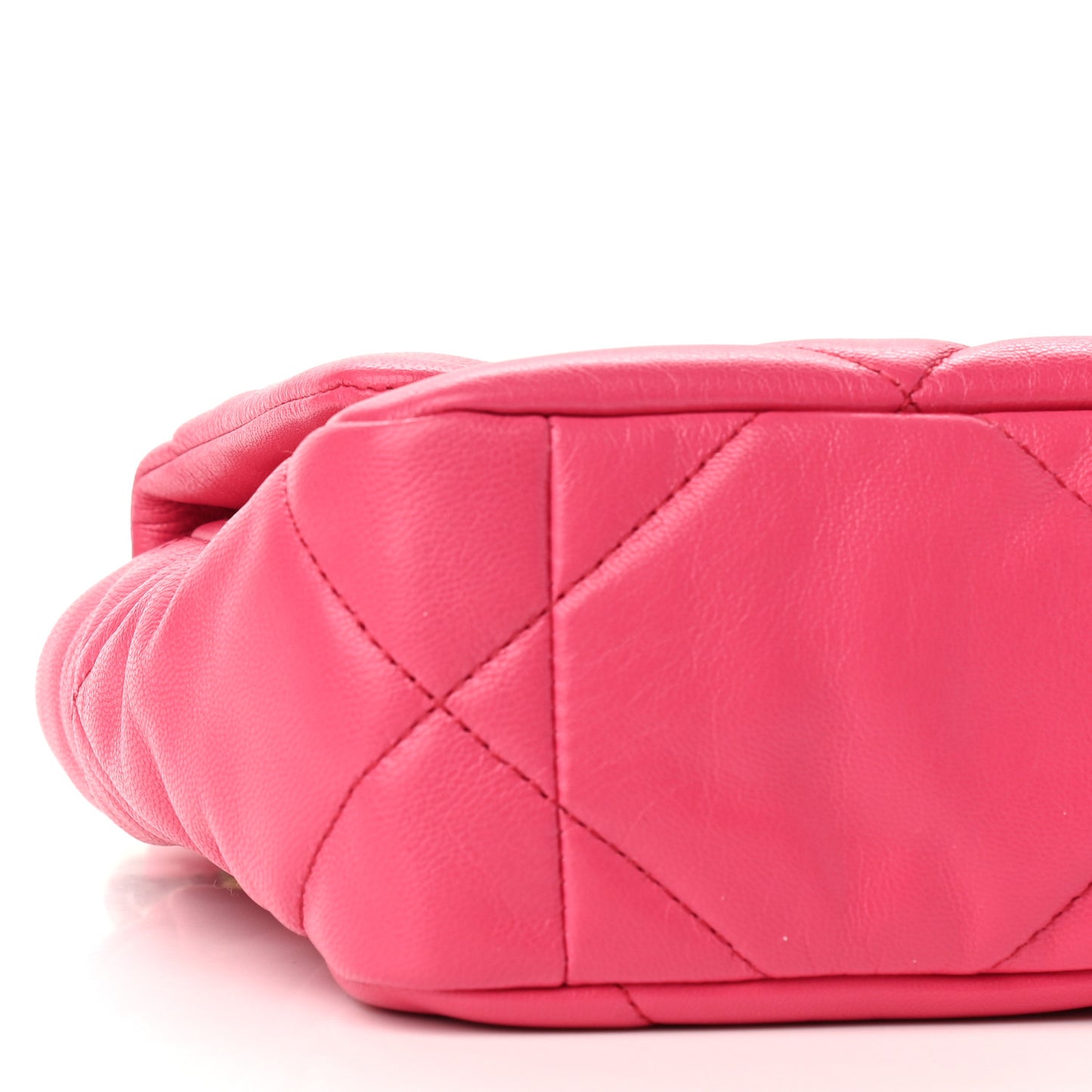 Goatskin Quilted Medium Chanel 19 Flap Pink