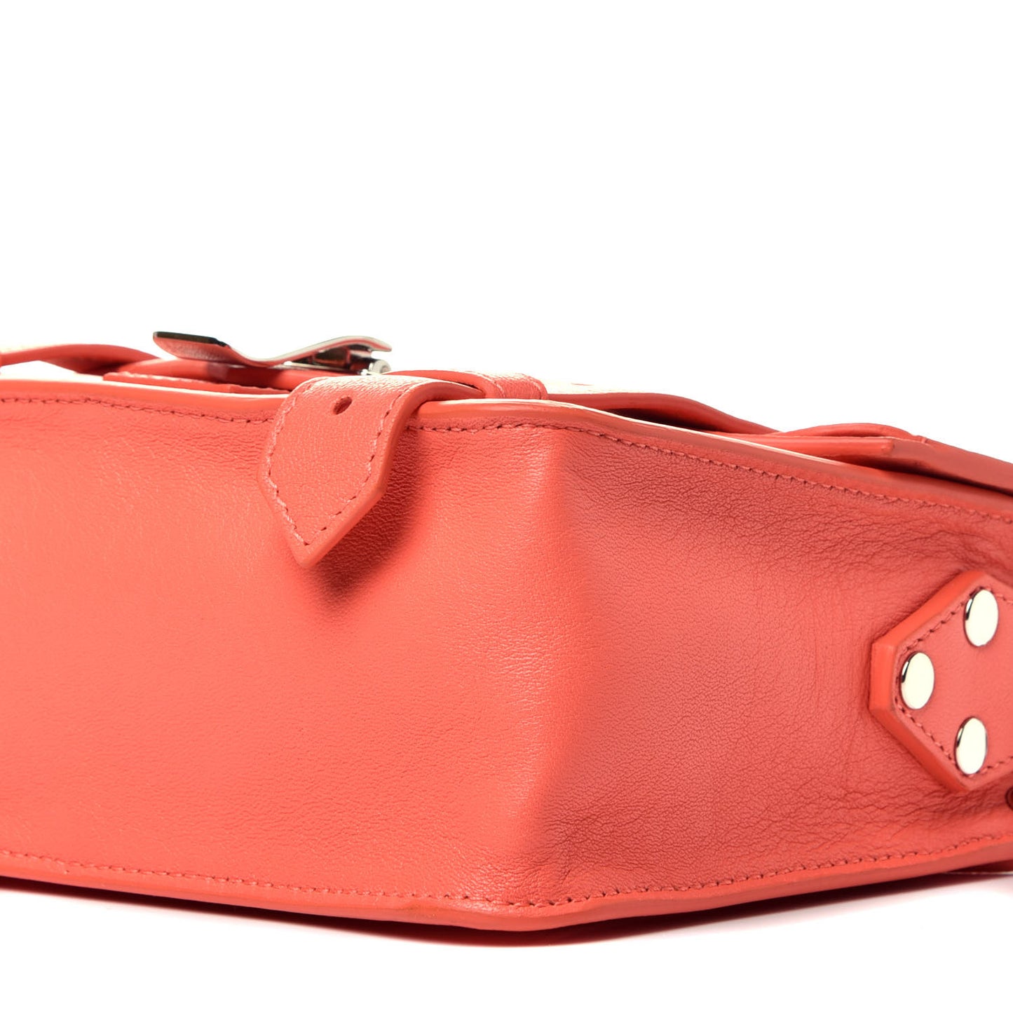 Lambskin PS1 Mini Crossbody Bag Neon Coral