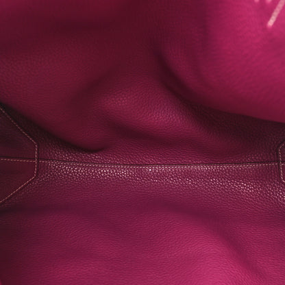 Hermes Taurillon Clemence Double Sens 36 Reversible Tote Marron Tosca 8 of 20