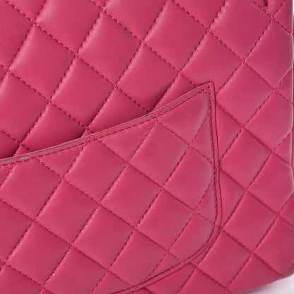 Chanel Lambskin Quilted Jumbo Mademoiselle Chic Flap Fuchsia 30 of 32