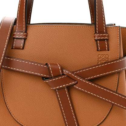 Loewe Calfskin Mini Gate Tote Caramel 7 of 9