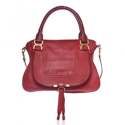 Chloe Calfskin Medium Marcie Satchel Acerola 1 of 16