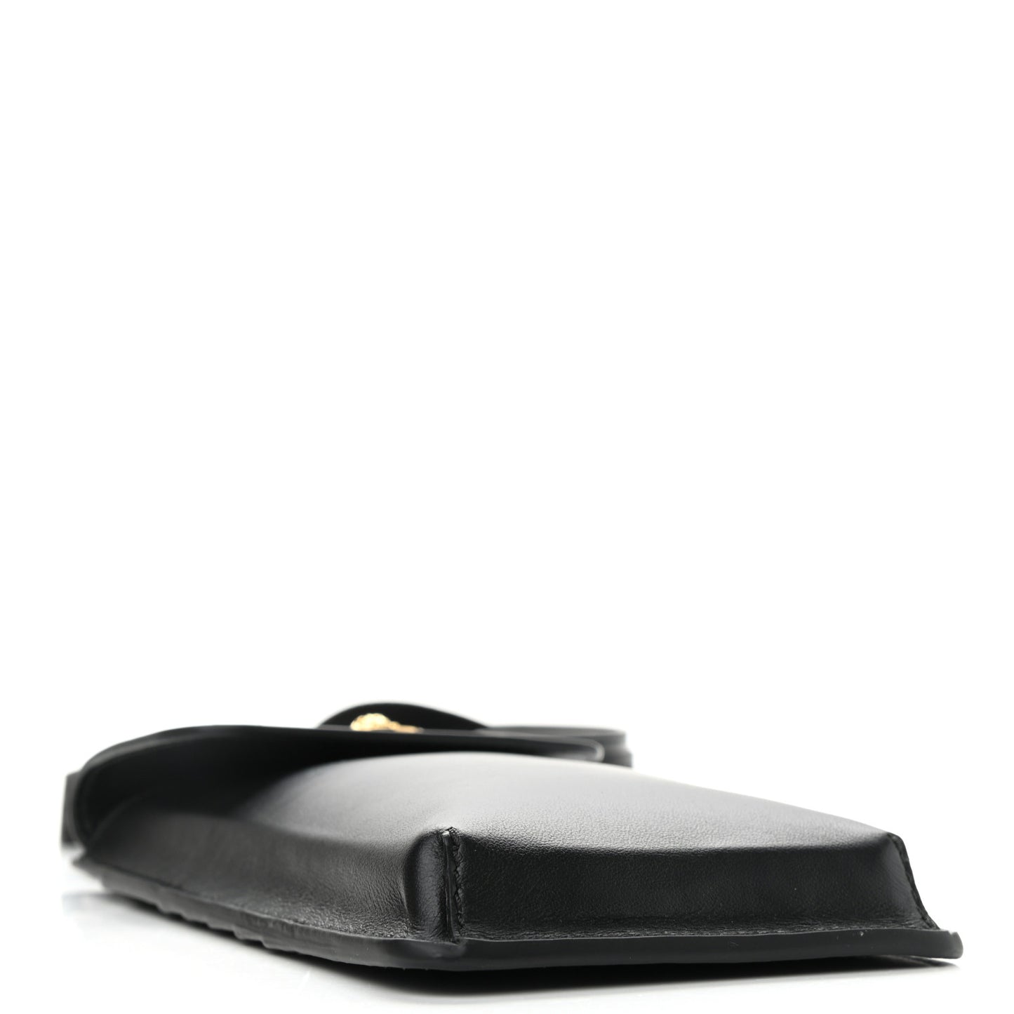 Vitello Medusa Neck Pouch Black