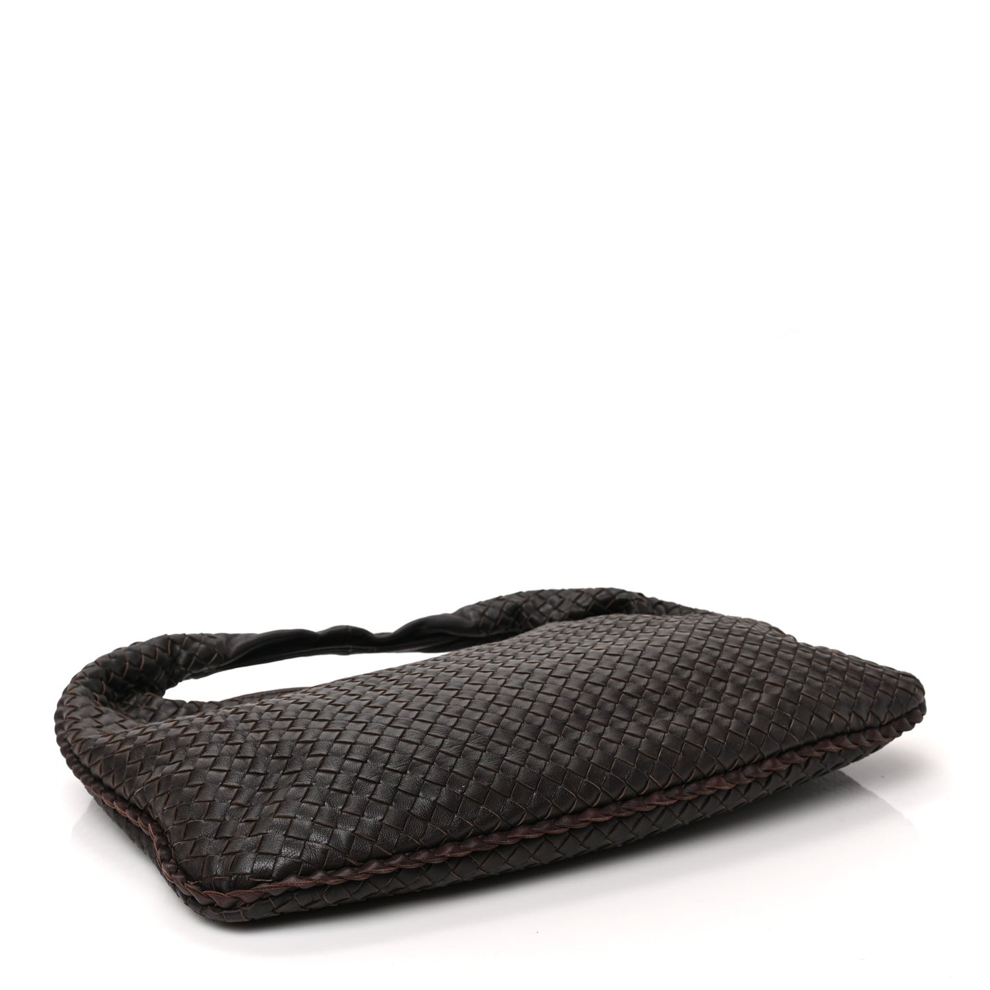 Nappa Intrecciato Large Veneta Hobo Ebano