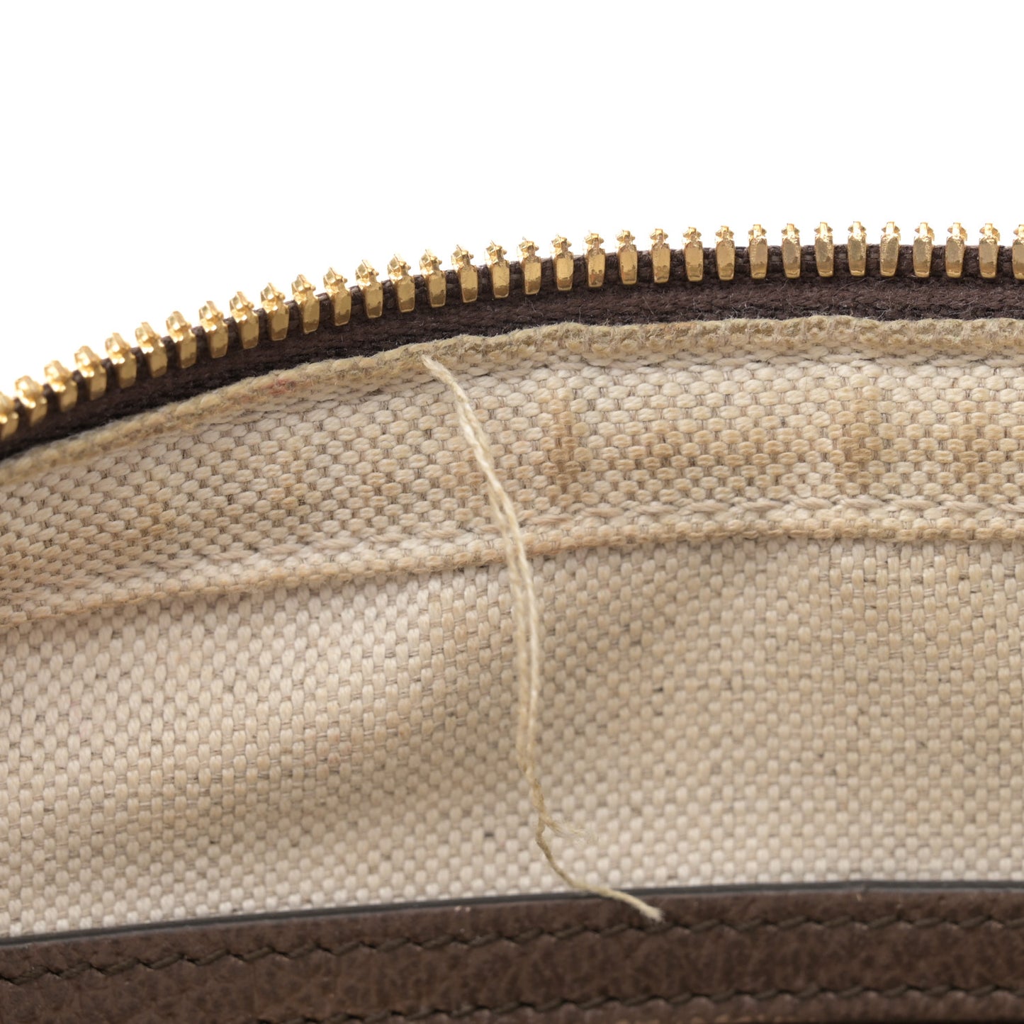 Monogram Jumbo GG Textured Dollar Calfskin Web Messenger Shoulder Bag Camel Ebony New Acero
