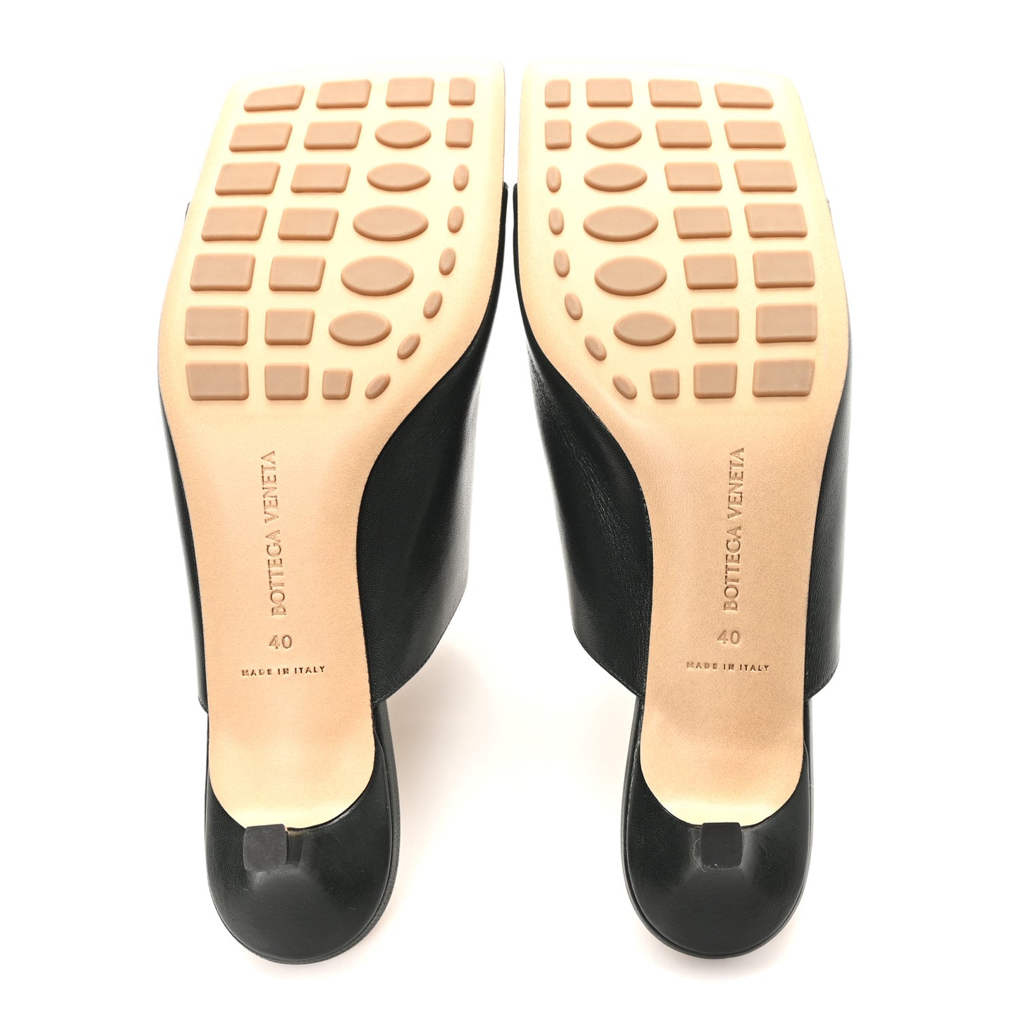 Lambskin Stretch Mule 40mm Sandals  40 Black