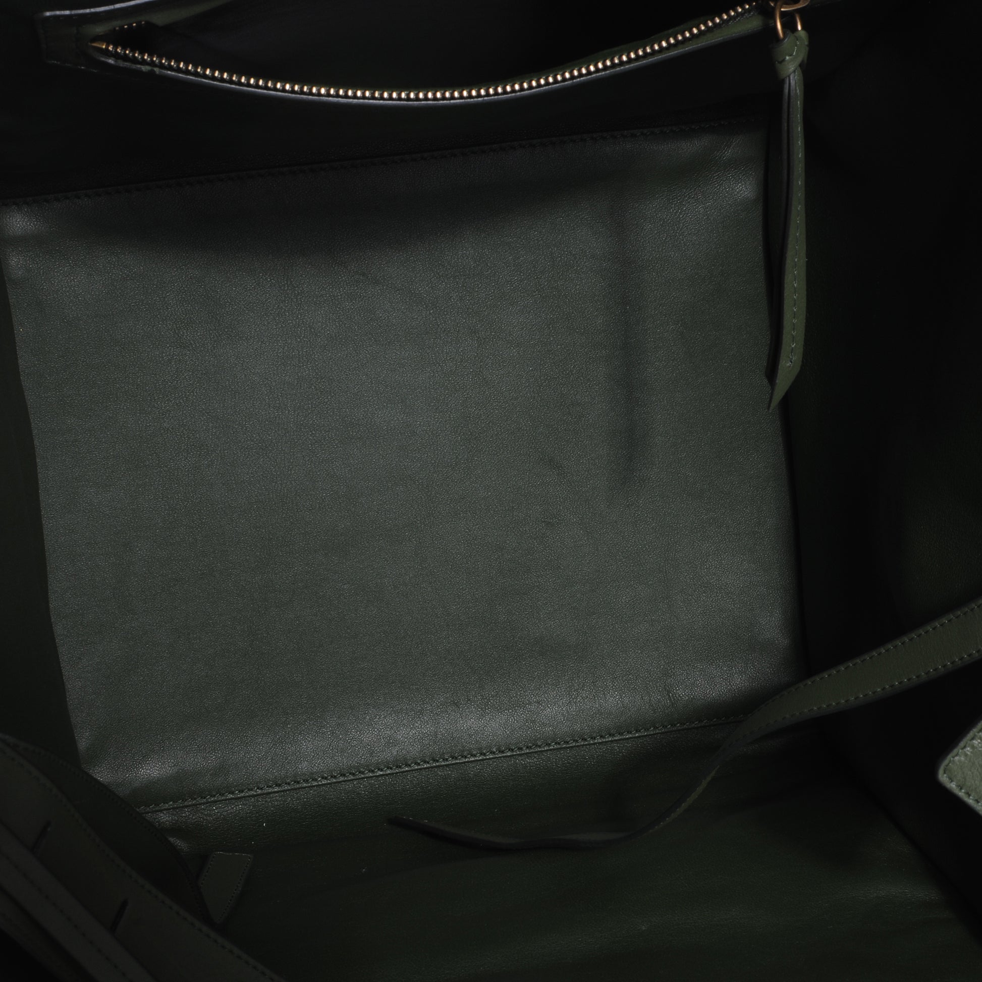 Celine Suede Small Phantom Luggage Olive 7 of 10