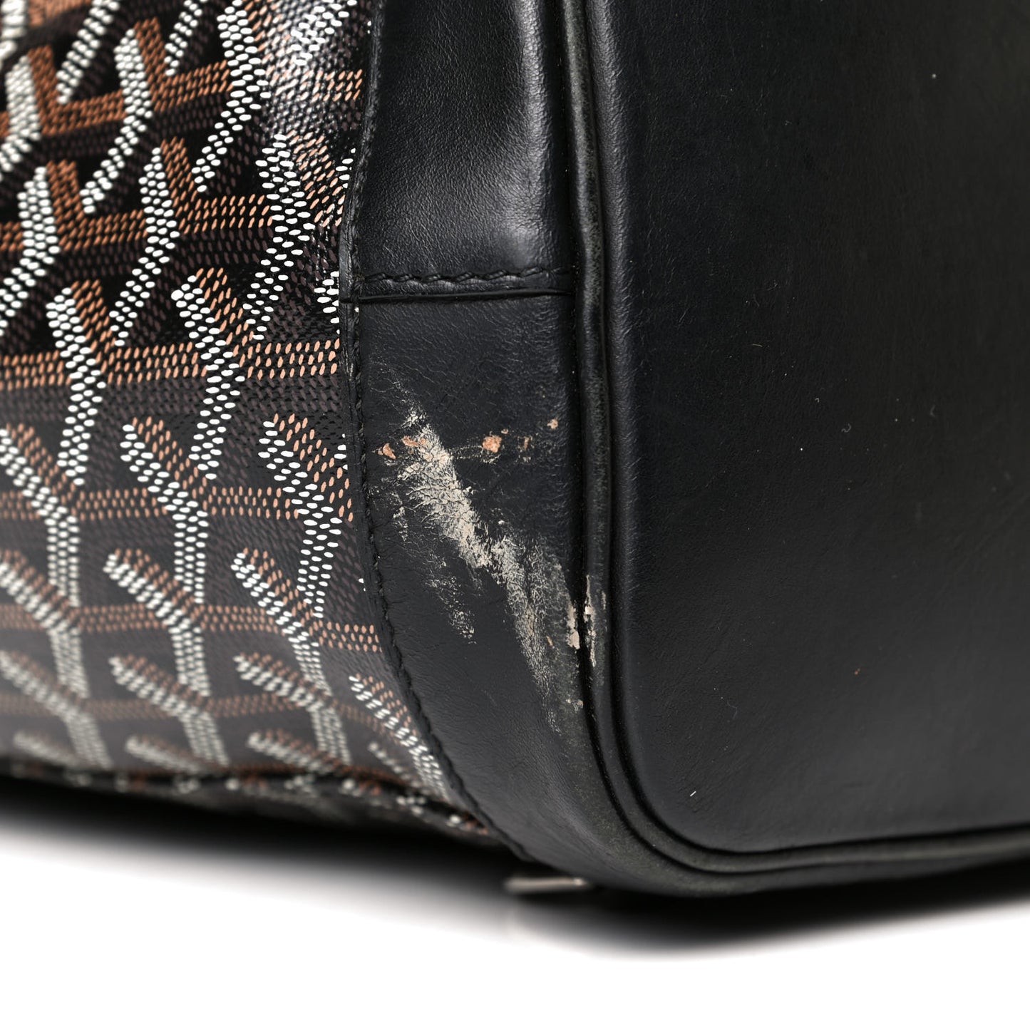 Goyardine Calfskin Alpin MM Backpack Black