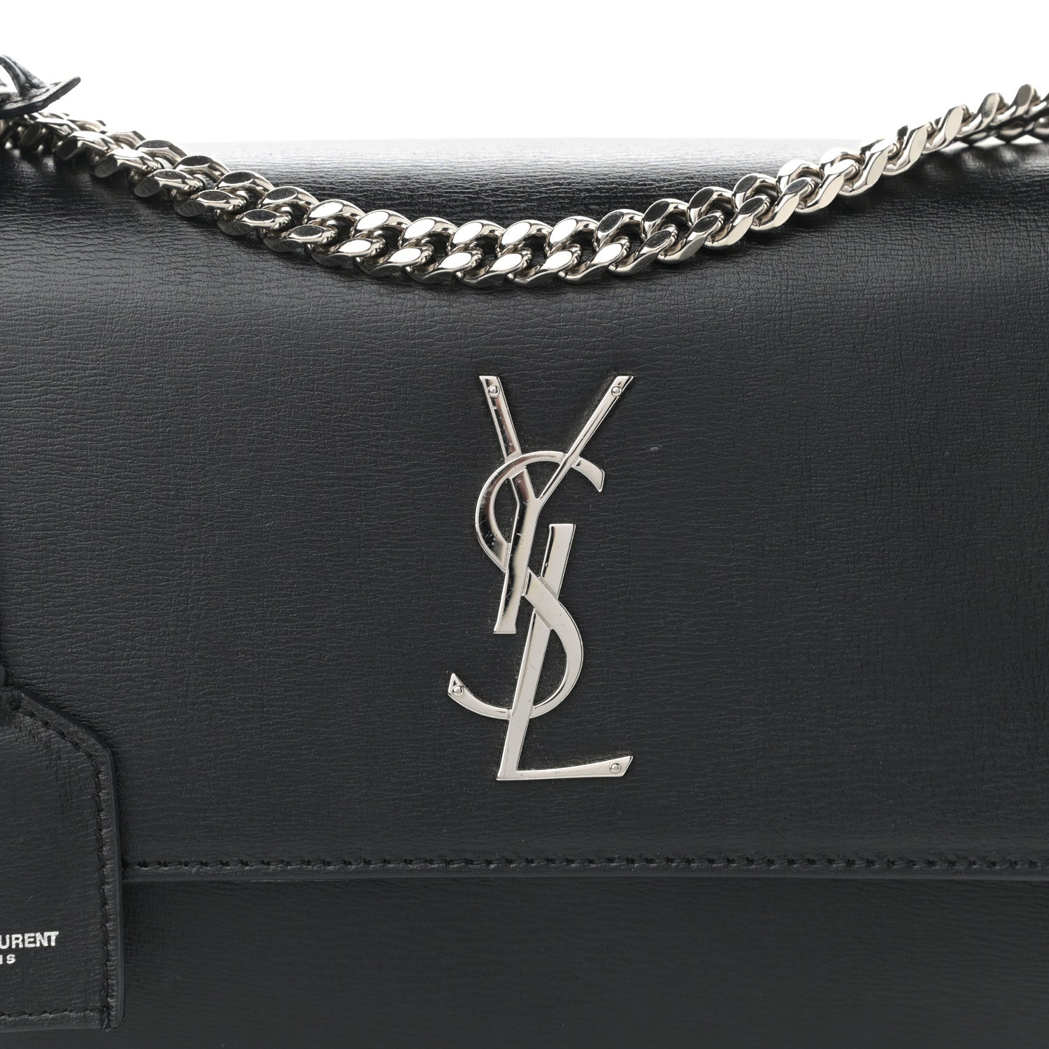 Saint Laurent Calfskin Medium Monogram Sunset Black 9 of 12