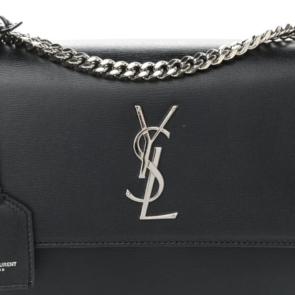 Saint Laurent Calfskin Medium Monogram Sunset Black 9 of 12