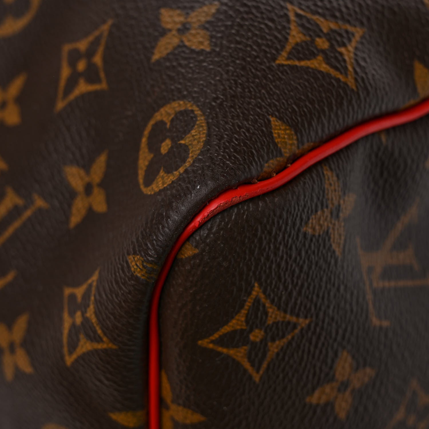 Louis Vuitton Calfskin Monogram Keepall Bandouliere 50 Coquelicot 10 of 10