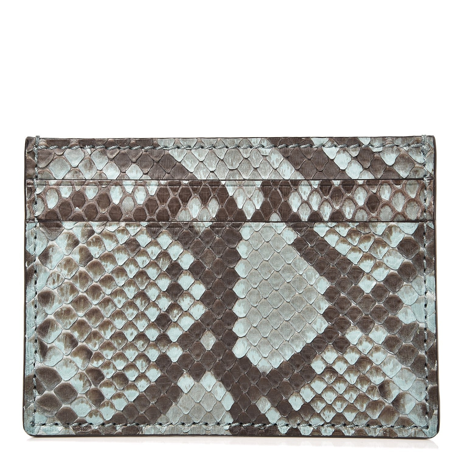 Gucci Python Card Holder Light Blue 1 of 7