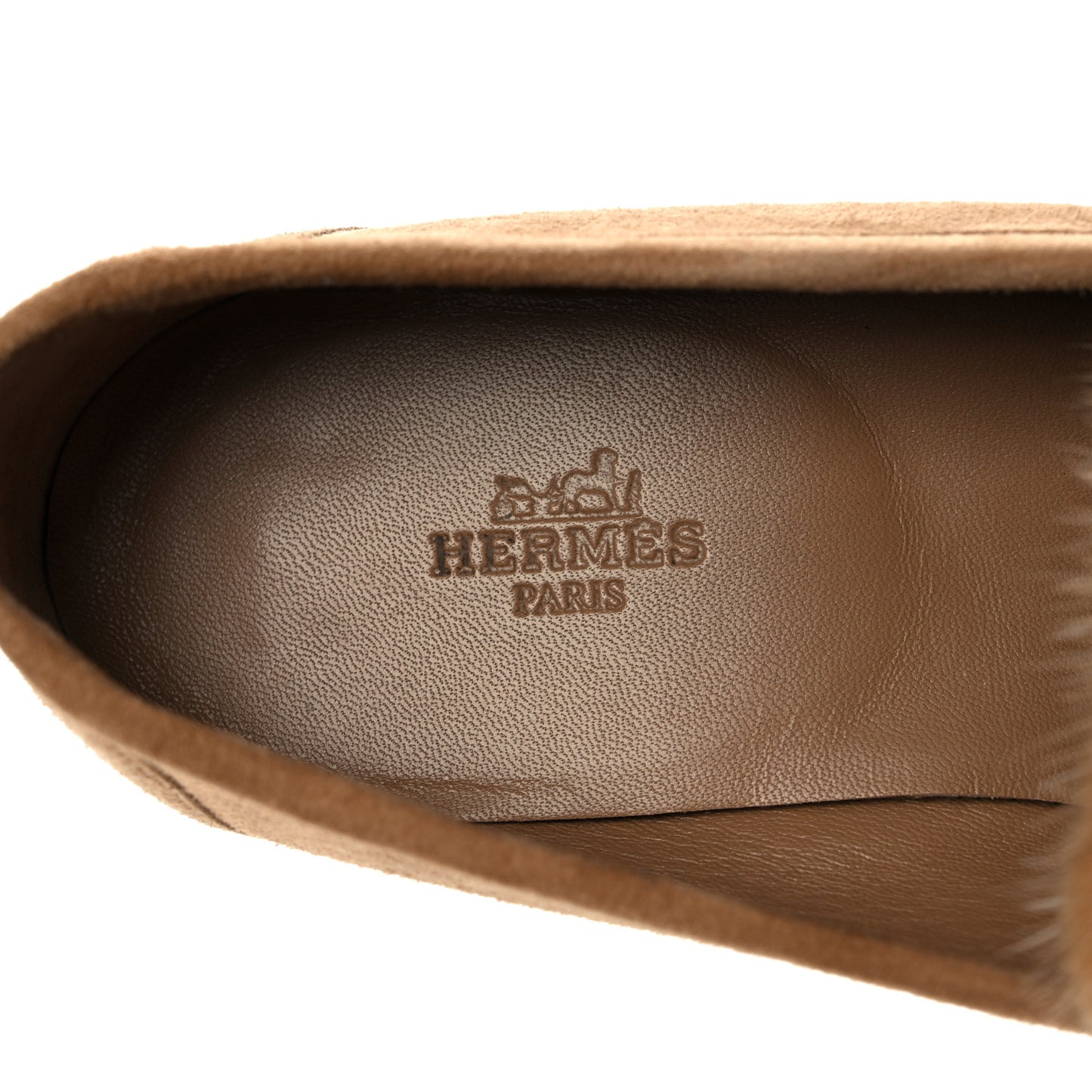 Mink Fur Suede Goatskin Paris Loafers 40 Marron Havane