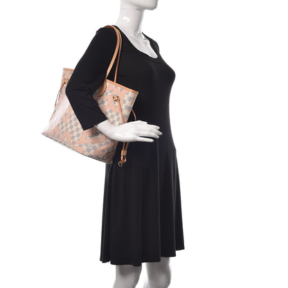 Louis Vuitton Damier Azur Tahitienne Neverfull MM 2 of 10