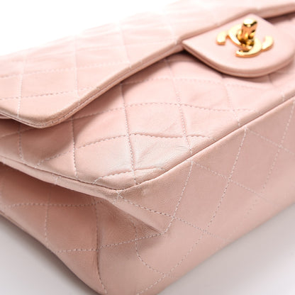 Chanel Lambskin Quilted Medium Double Flap Light Pink 8 of 17