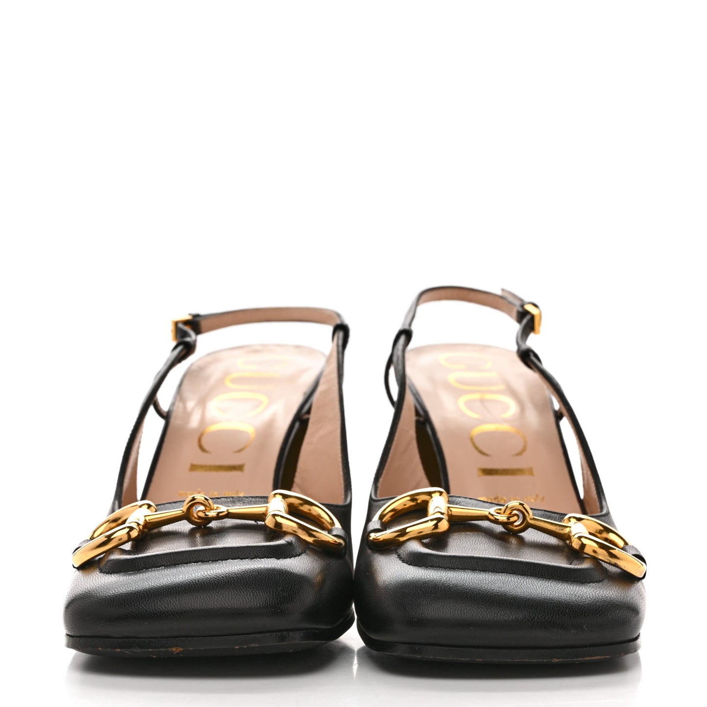 Malaga Kid Horsebit 75mm Slingback Pumps 40 Black