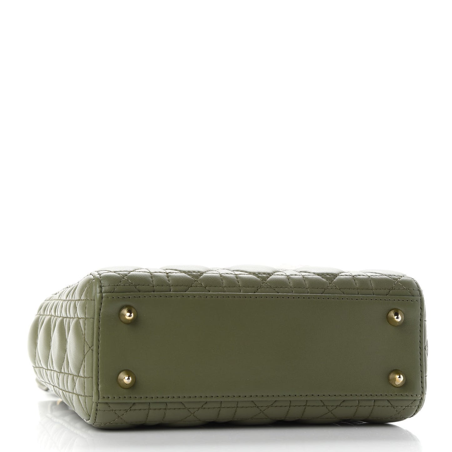 Lambskin Cannage Small My ABCDior Lady Dior Army Green
