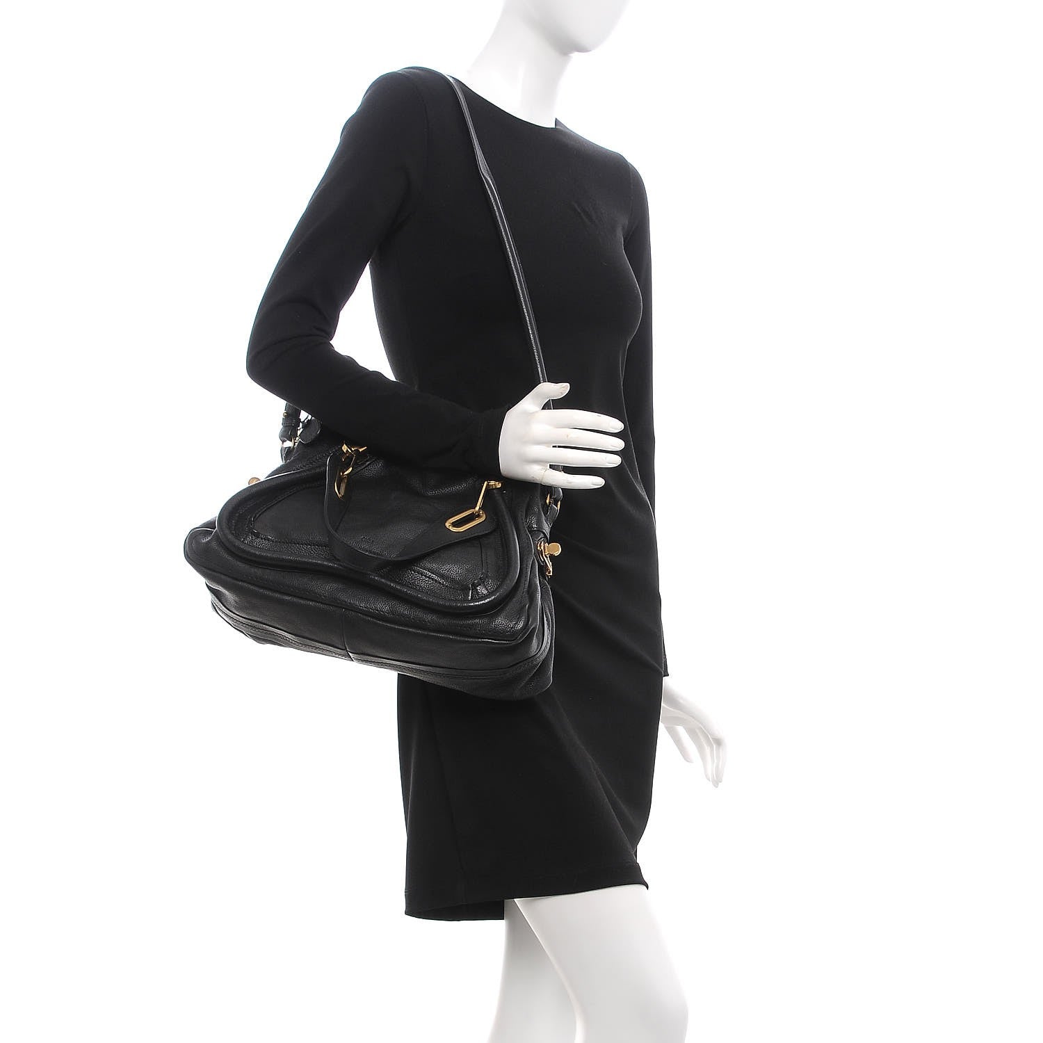Chloe Calfskin Medium Paraty Black 3 of 16