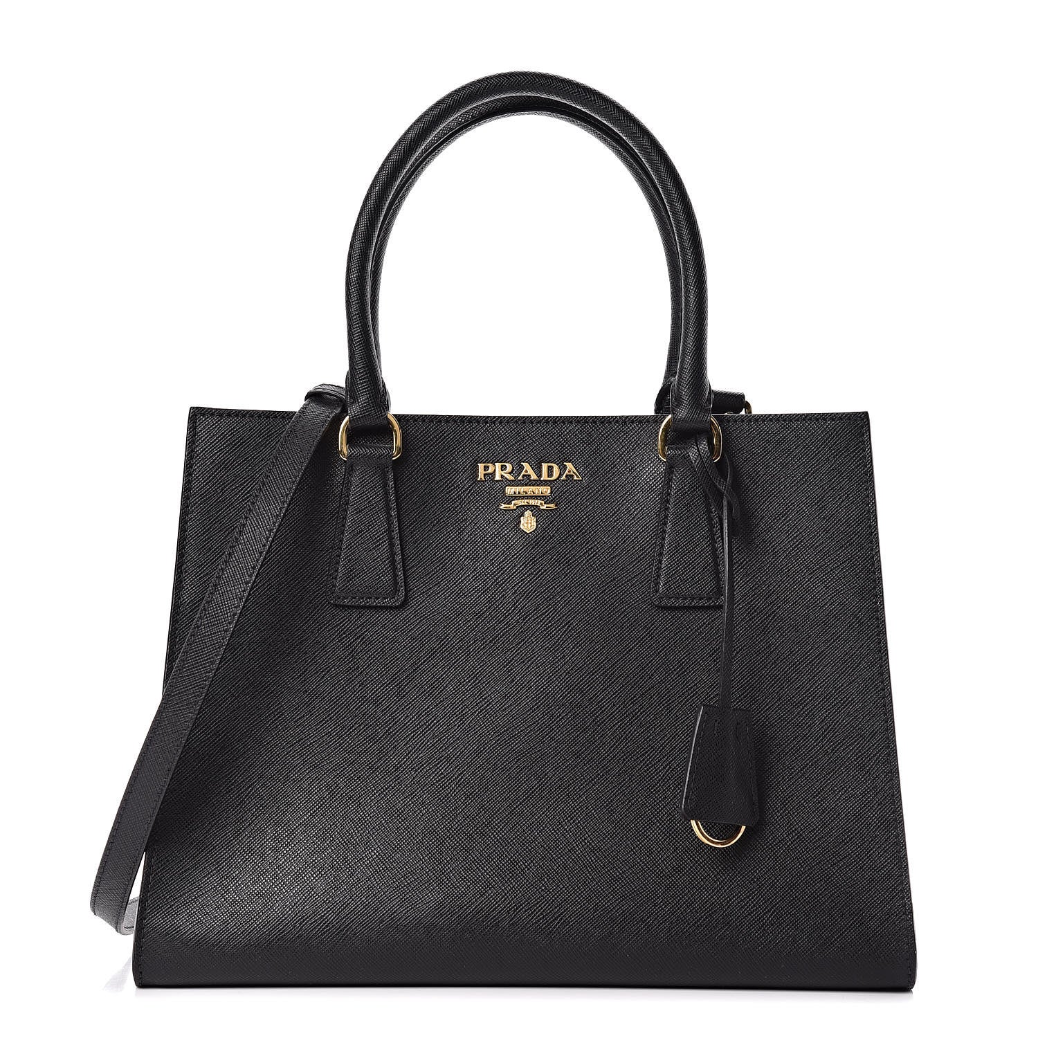 Prada Saffiano Tote Black 1 of 15