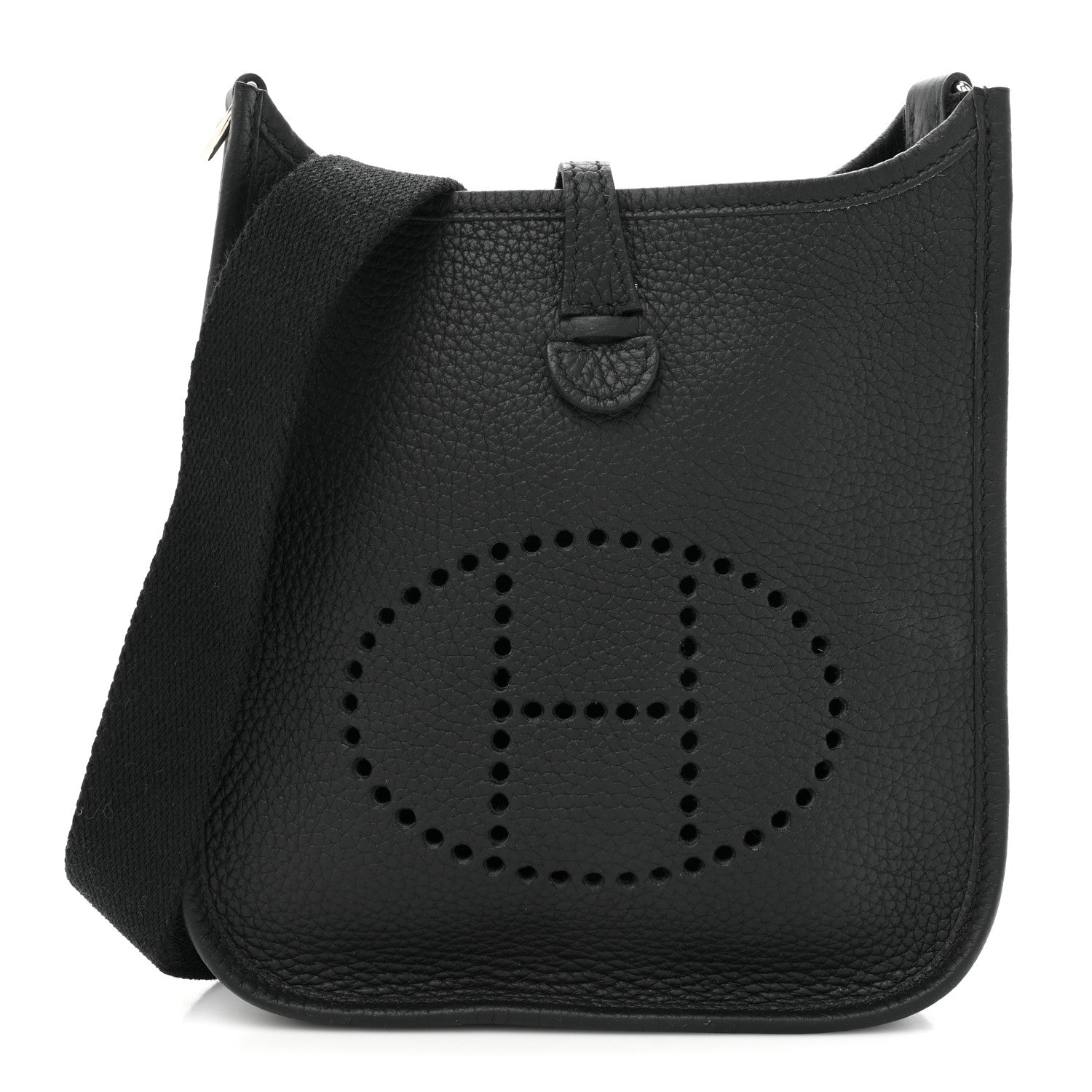 Hermes Taurillon Clemence Evelyne TPM Black 1 of 8