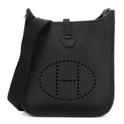 Hermes Taurillon Clemence Evelyne TPM Black 1 of 8