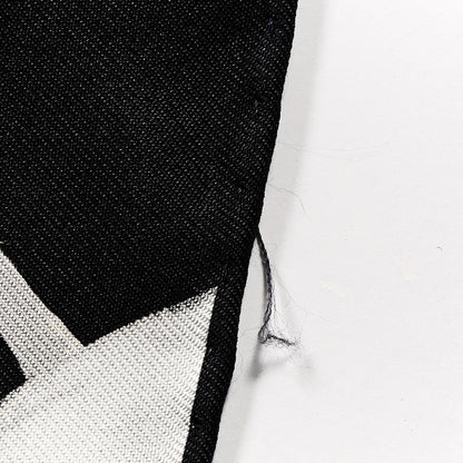Chanel Silk Camellia CC Square Scarf Black 5 of 5