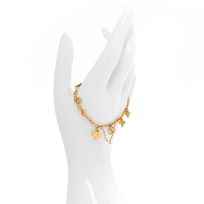Louis Vuitton Sweet Monogram Charm Bracelet Gold 2 of 5