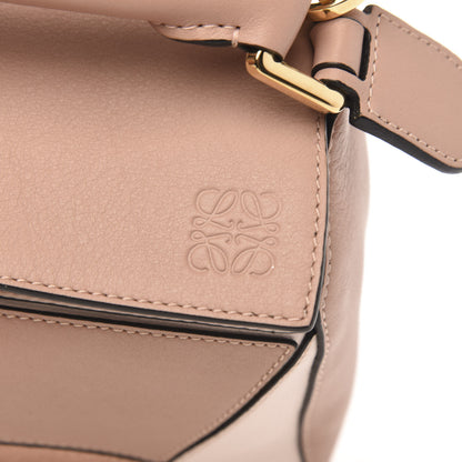 Loewe Calfskin Suede Small Puzzle Bag Blush 9 of 11