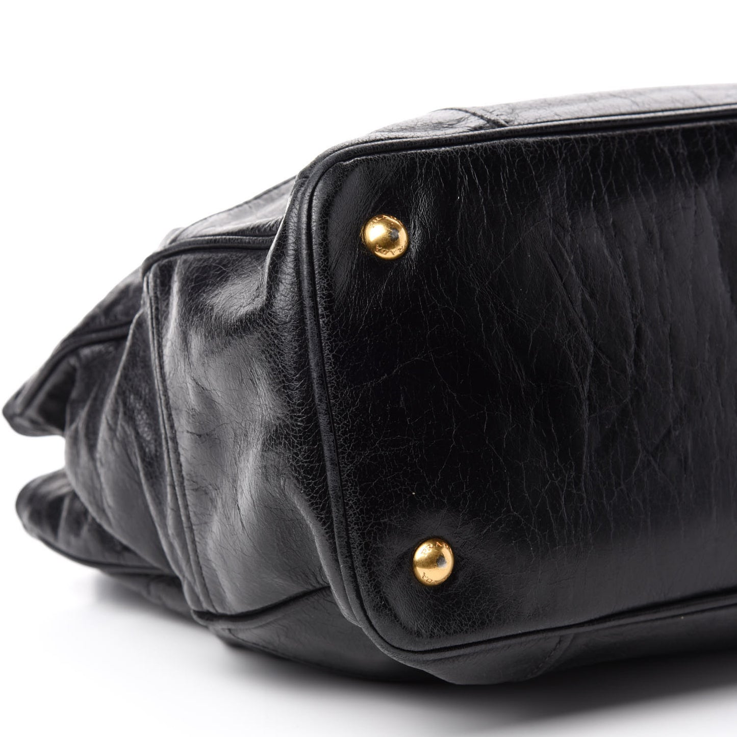 Glace Calfskin Tote Black