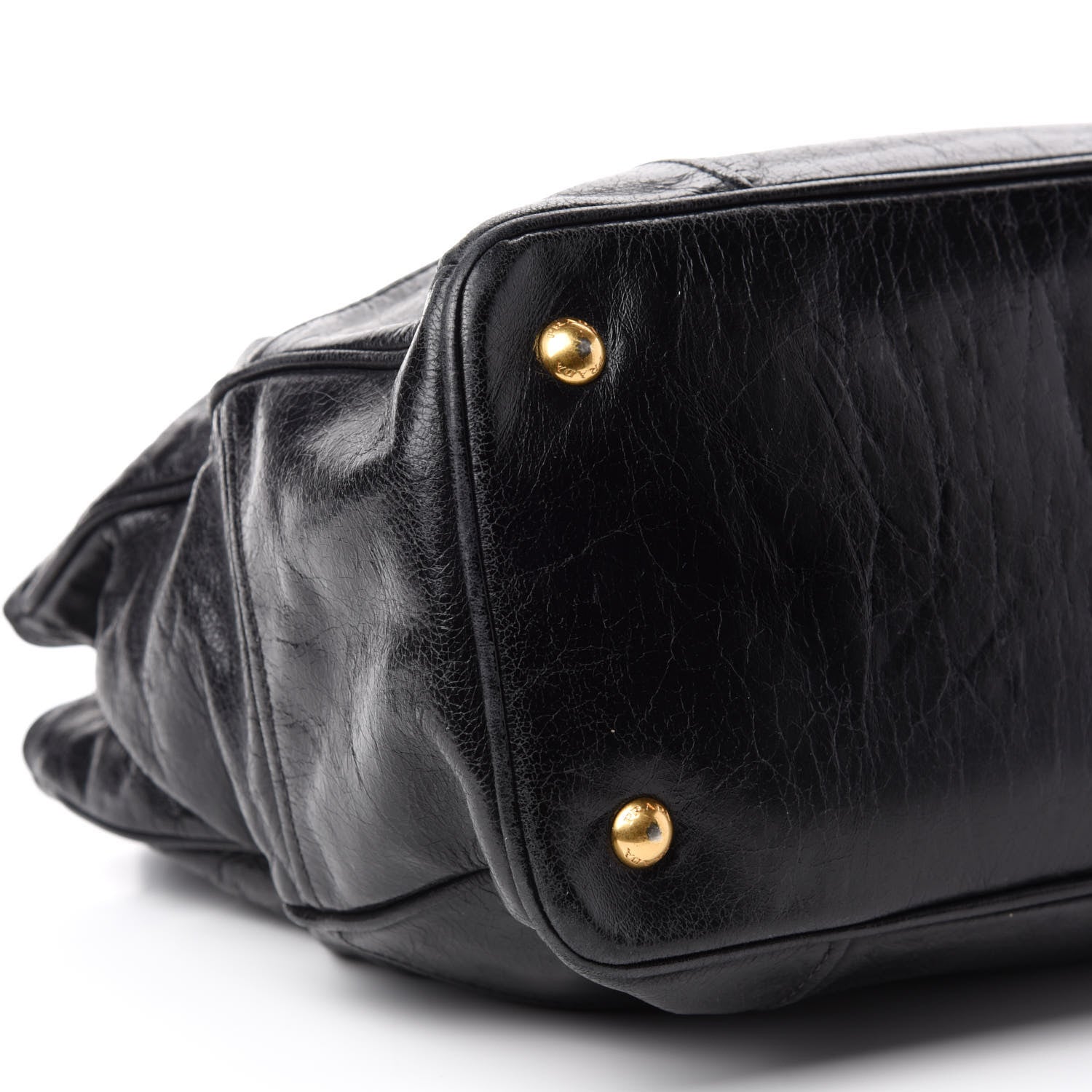 Prada Glace Calfskin Tote Black 6 of 9